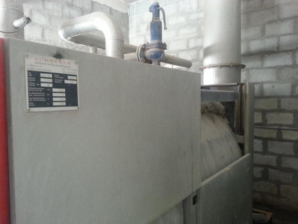 Hot water recirculating system in a hollow core factory at NCC, Bahrain